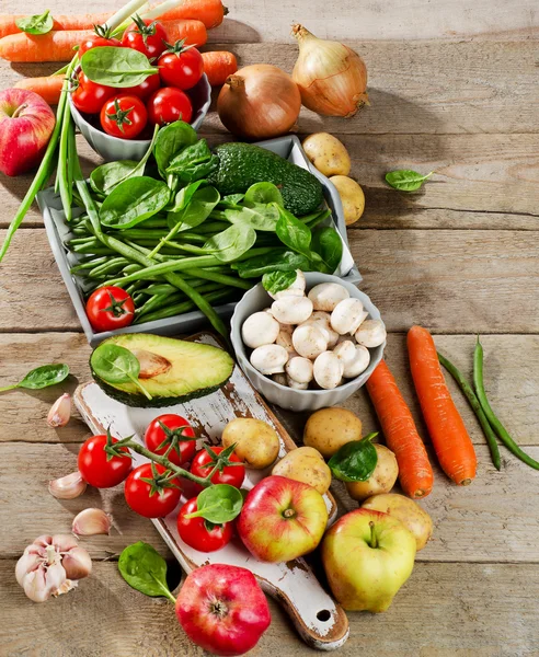 Здорових органічні продукти харчування . — стокове фото