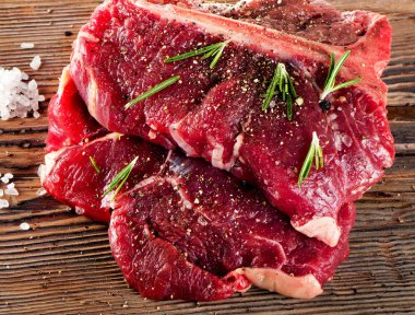 Beef Steak with Seasoning  clipart