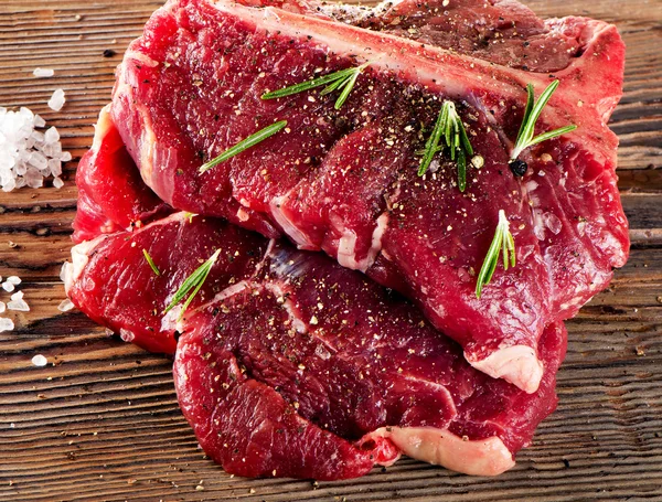 Beef Steak with Seasoning — Stock Photo, Image