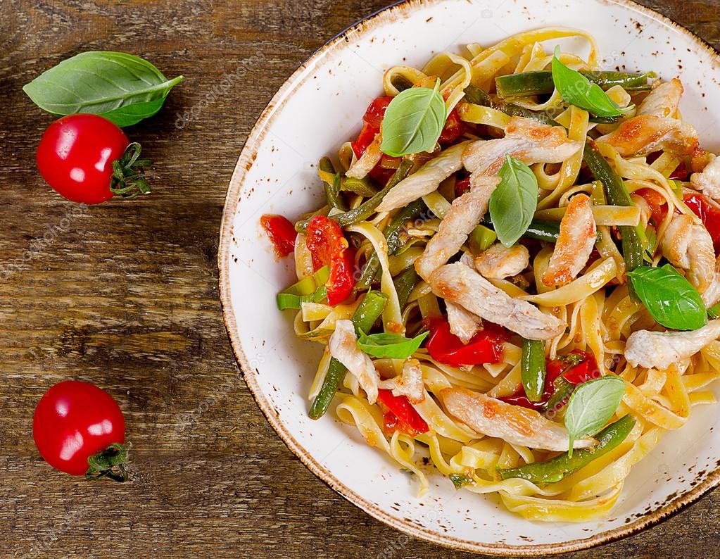 Sebzeli Fettuchine Sebzeli Fettuchine