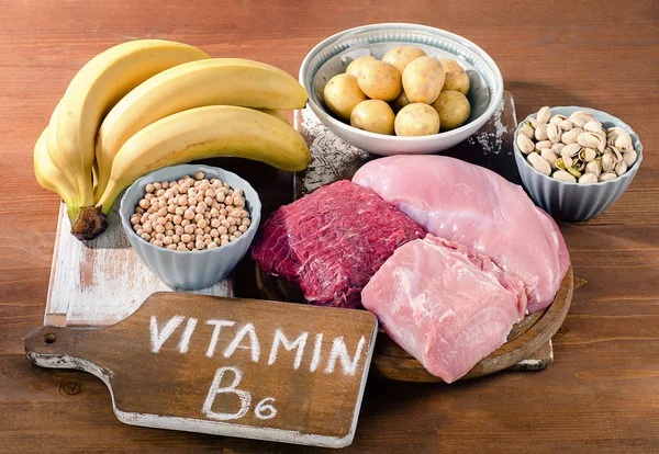 Foods Highest in Vitamin B6 — Stock Photo, Image