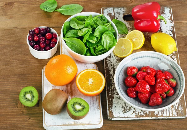 Alimentos que contenham vitamina C — Fotografia de Stock
