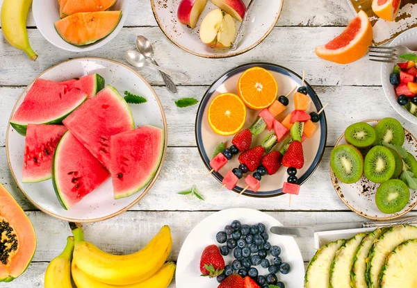 Frutas frescas. Alimentación saludable — Foto de Stock