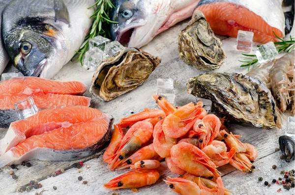 Peixe e frutos do mar — Fotografia de Stock