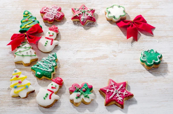 Πολύχρωμο cookies Χριστούγεννα — Φωτογραφία Αρχείου