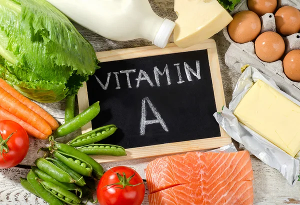 Naturprodukter som är rik på vitamin A. — Stockfoto