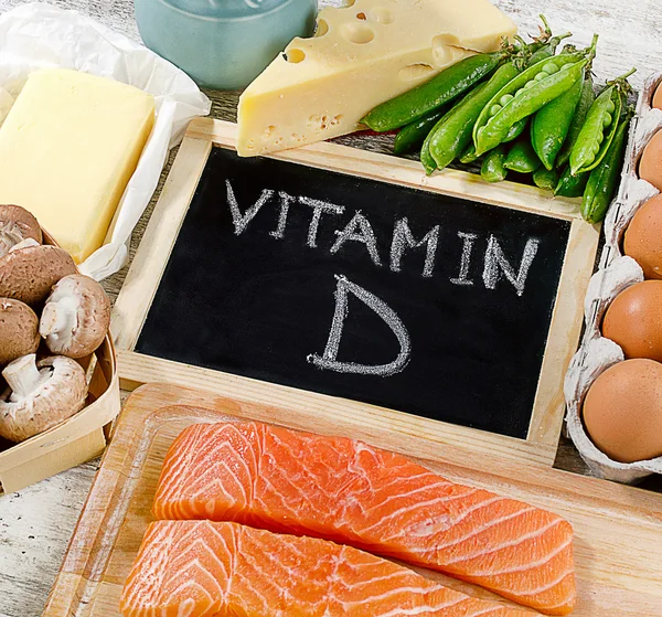 Potraviny bohaté na vitamín D — Stock fotografie