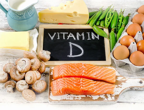 Alimentos ricos en vitamina D — Foto de Stock