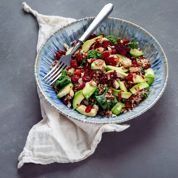 Salată Quinoa Grapefruit Conceptul Alimentar Sănătos Vedere Sus Copiere Spac — Fotografie, imagine de stoc