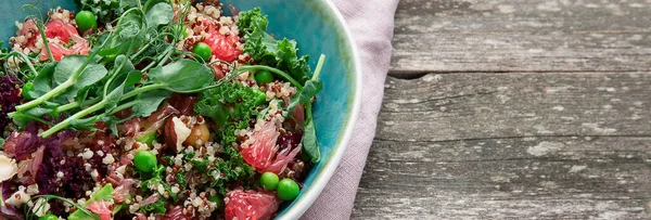 Salada Quinoa Com Toranja Conceito Alimentação Saudável — Fotografia de Stock