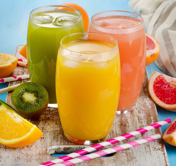 Fresh citrus juices — Stock Photo, Image