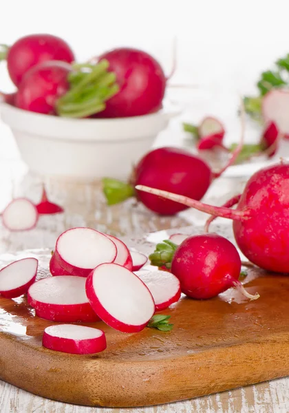 Radishes on  table — Stock Photo, Image