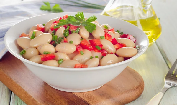 Ensalada de frijol blanco — Foto de Stock