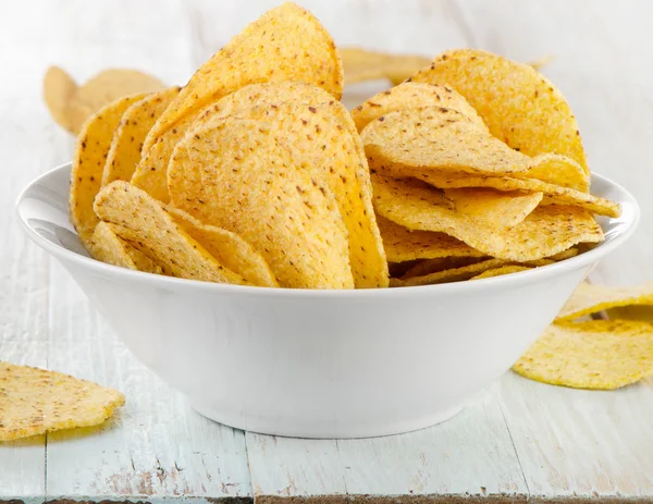 Chips de nachos de maíz —  Fotos de Stock