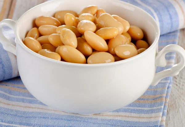White beans in bowl — Stock Photo, Image