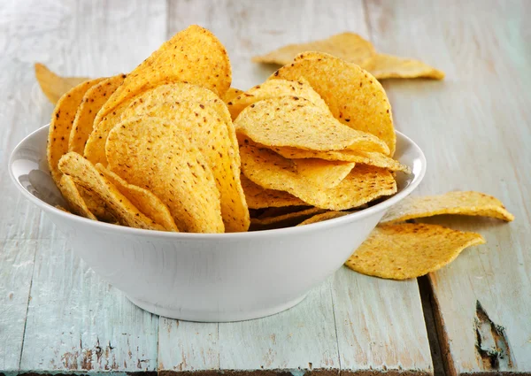 Chips de nachos de maíz —  Fotos de Stock