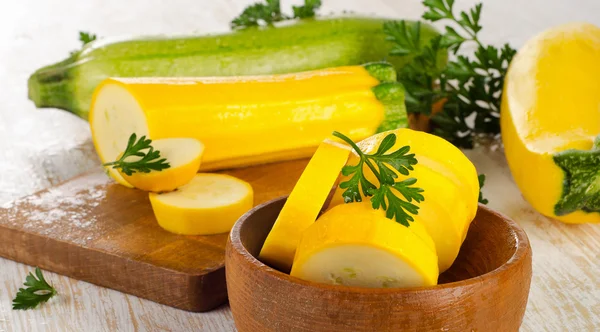 Zucchini with parsley — Stock Photo, Image