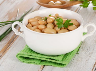 Fasulye taze maydanoz ile