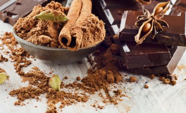 Çikolata ve kakao tozu kırık