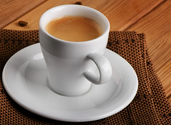 White cup of espresso — Stock Photo, Image