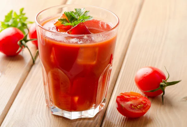 Tomato Cocktail  with   fresh herbs — Stock Photo, Image
