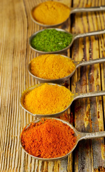 Colourful  ground spices — Stock Photo, Image