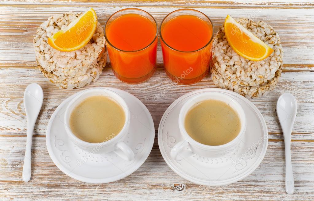 Two Coffee Cups With Coffee Two Coffee Cups With Coffee