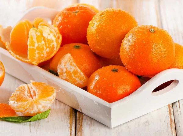 Mandarinas jugosas frescas — Foto de Stock
