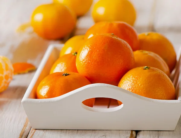 Svěží šťavnaté mandarinky — Stock fotografie