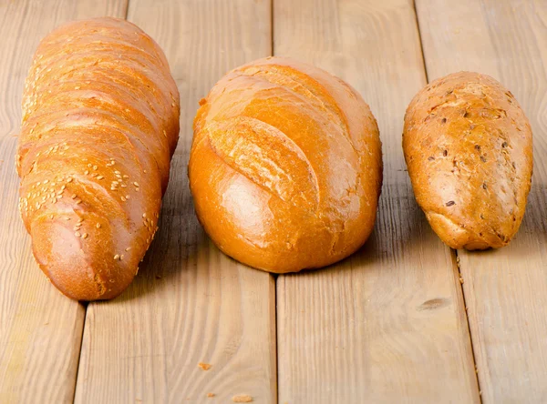 A fehér kenyér loafs — Stock Fotó