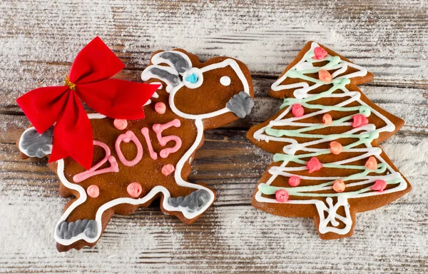 Kerst peperkoek koekjes — Stockfoto