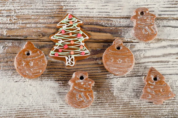 Biscoitos de gengibre de Natal — Fotografia de Stock