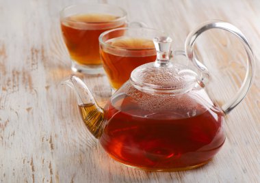 Çaydanlık ve çay.
