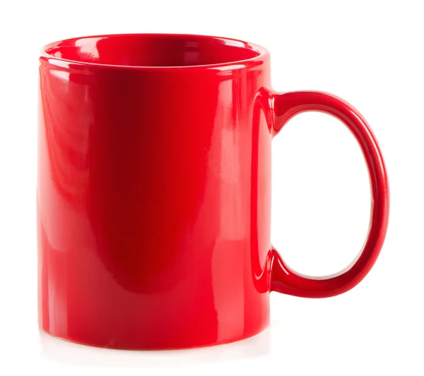 Red empty mug — Stock Photo, Image