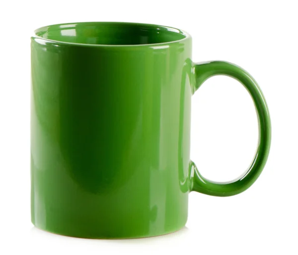 Green empty mug — Stock Photo, Image