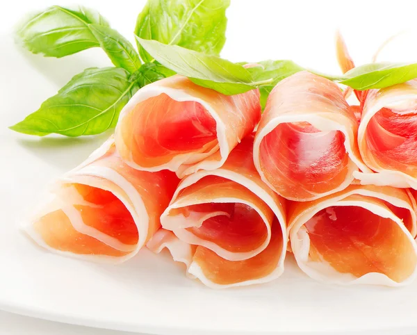 Fette di prosciutto crudo — Foto Stock