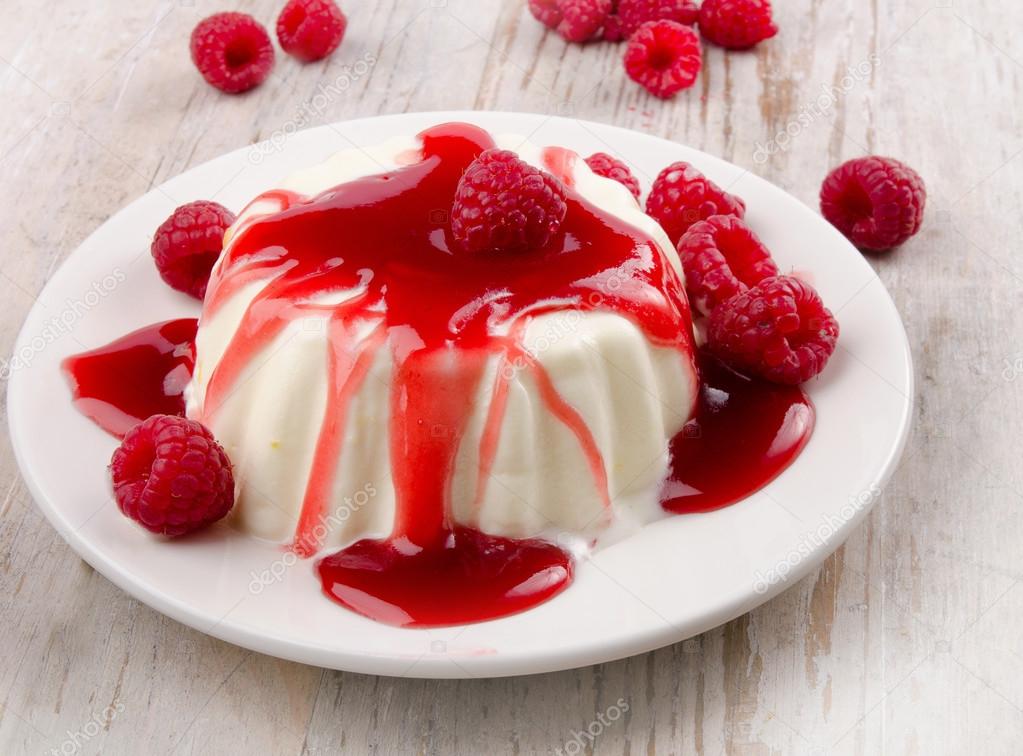 Sweet dessert with fresh berries