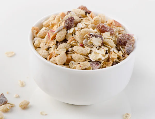 Muesli for breakfast in a bowl — Stock Photo, Image