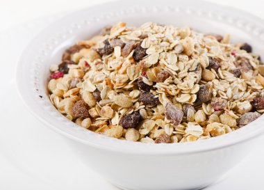 Bir kase kahvaltı için müsli
