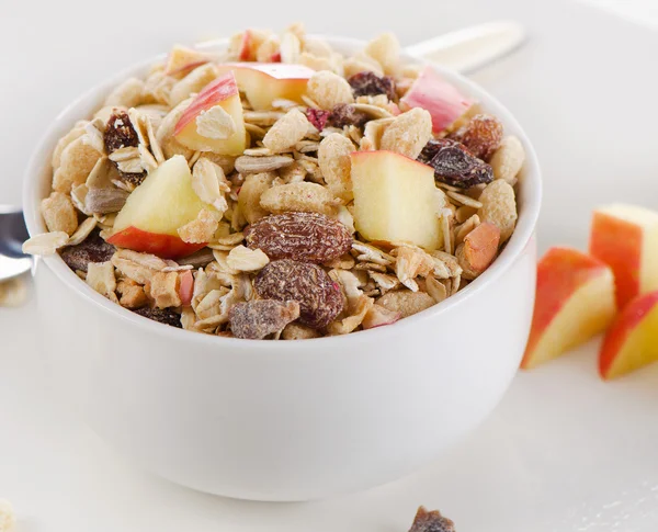 Muesli for breakfast in bowl — Stock Photo, Image