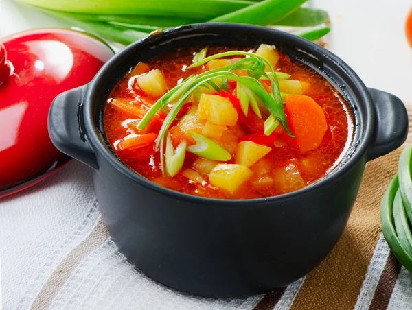 Sopa com legumes — Fotografia de Stock