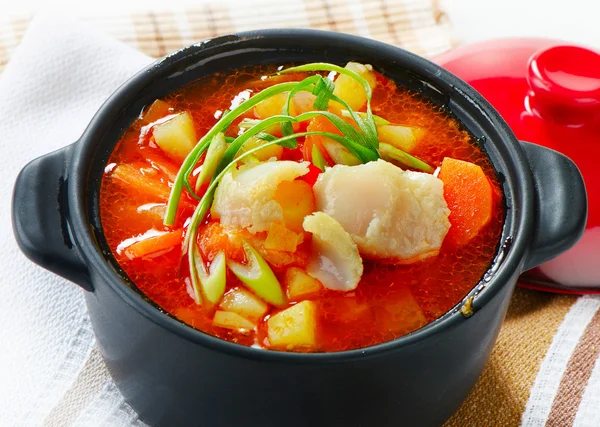 Fresh Fish Soup — Stock Photo, Image
