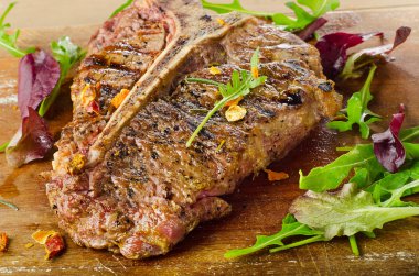 ızgara t-bone biftek