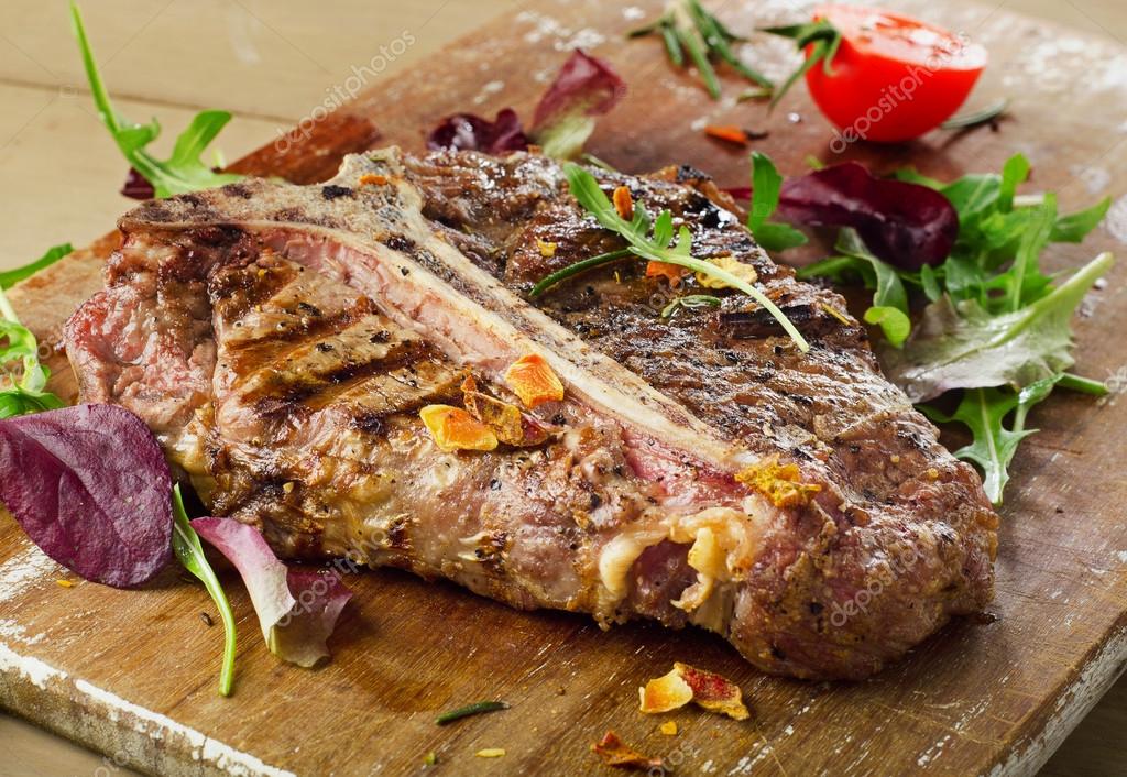 Grilled BBQ TBone Steak — Stock Photo © bit245 67137733