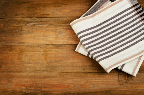 Brown striped Tablecloth — Stock Photo, Image