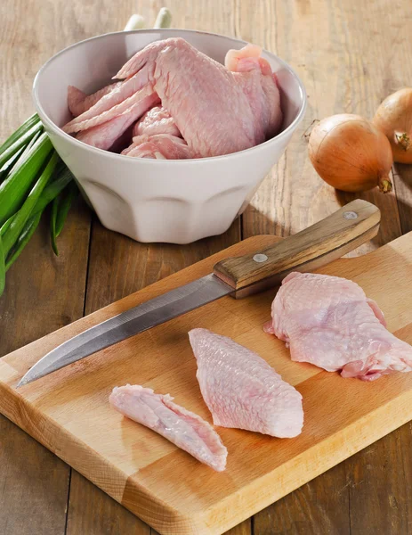 Raw chicken wings — Stock Photo, Image