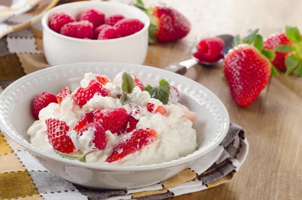 Fresh Cottage cheese — Stock Photo, Image