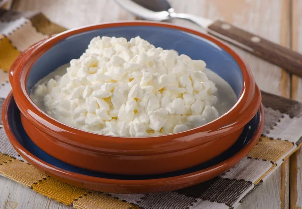 Queijo fresco de casa de campo — Fotografia de Stock