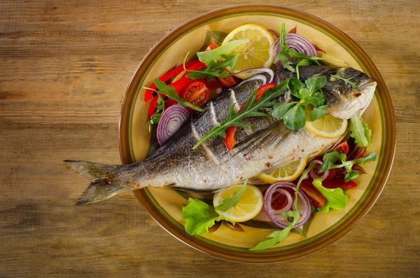 Ikan dorado goreng — Stok Foto