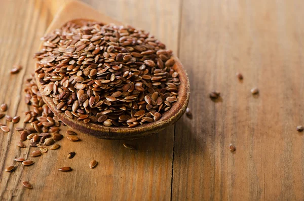 Flax seeds heap — Stock Photo, Image